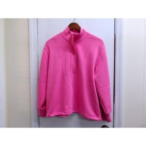 Southern Shirt Pink Quarter Zip Pullover Sweatshirt Women's Size S / #1247